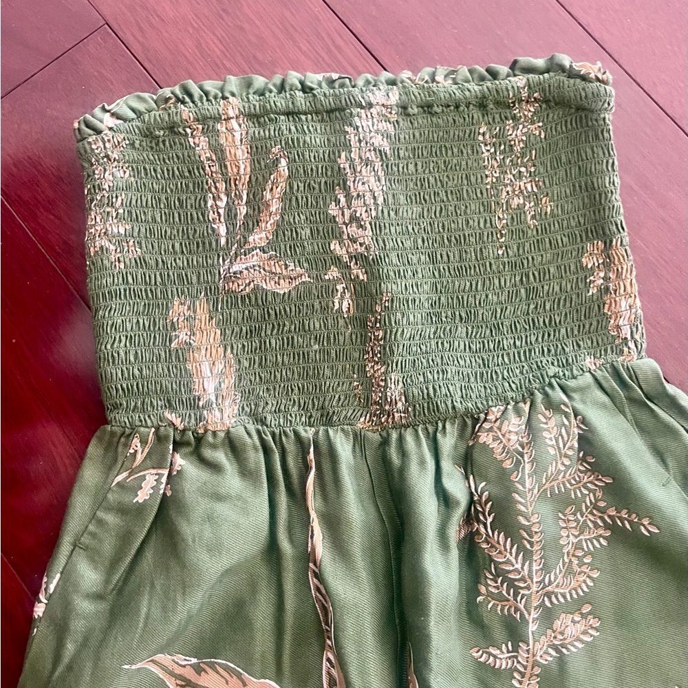 Anthropologie Olive Botanical Jumpsuit - Picture 4 of 5